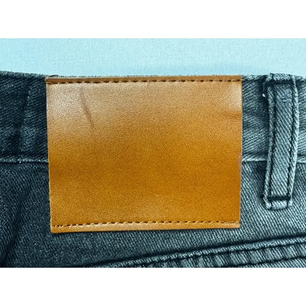 Tina Mini Women's High Rise Wide Leg Baggy Gray Denim Jeans - Size S (23x28) - Picture 3 of 5